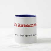 Mug Fête des pères drôle | Worlds Awesomest Papa | (Centre)