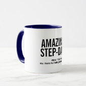 Mug Fête des pères Extraordinaire Step-Papa Bonus Papa (Devant gauche)