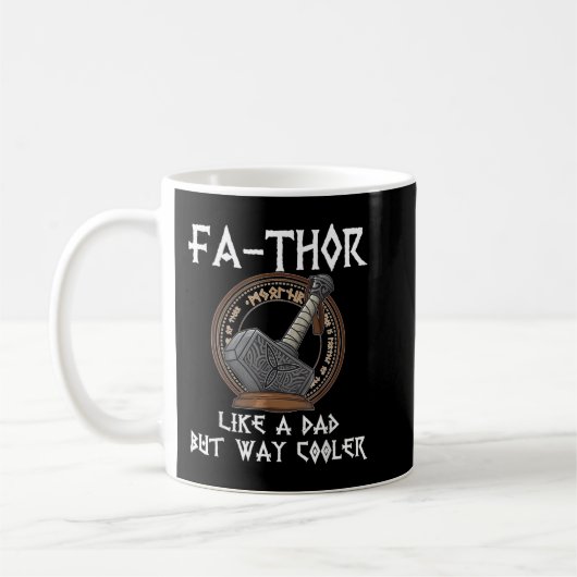Mug Fête des pères Fa Thor fête des pères cadeau tee-s (Gauche)