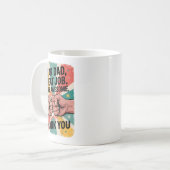 Mug Fête des pères Fist-Bump Cher papa Grand Travail M (Devant gauche)