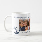 Mug Fête des pères grand-père 3 Photo Collage (Gauche)