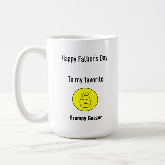 Mug Fête des Pères Grumpy Geezer (Gauche)