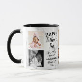 Mug Fête des pères heureuse Awesome Daddy 8 Marbre pho (Gauche)
