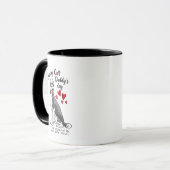 Mug Fête des pères heureuse de votre chien de chien de (Devant gauche)