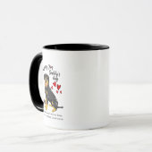 Mug Fête des pères heureuse de votre rottweiler (Devant gauche)