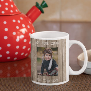 Mug Fête des pères Je T'Aime Grand-Père Bois Rustique