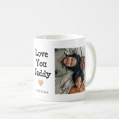 Mug Fête des pères Love You Daddy 2 Photos (Devant droit)
