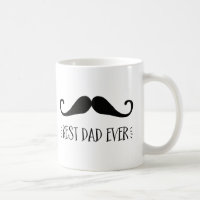 fête des pères Meilleur papa Jamais Mustache Café
