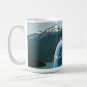 Mug Fête des pères minimaliste photo | Blanc (Gauche)