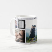 Mug Fête des pères moderne en marbre Photo (Devant gauche)