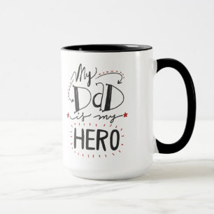 Mug Fête des pères - "mon papa est mon héros "