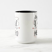 Mug Fête des pères - "mon papa est mon héros " (Centre)