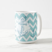 Mug Fête des pères - "Mon père est mon Ancre" (Devant droit)