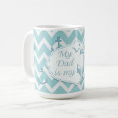 Mug Fête des pères - "Mon père est mon Ancre" (Devant gauche)