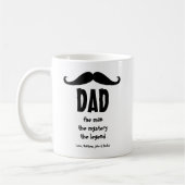 Mug Fête des pères, moustache, papa, coutume (Gauche)