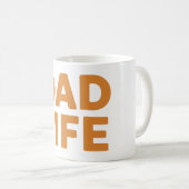 Mug Fête des pères orange papa Life (Devant droit)