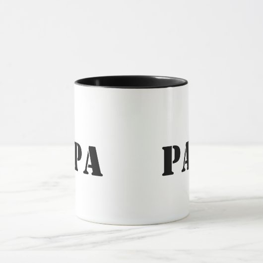 Mug Fête des pères Papa (Centre)