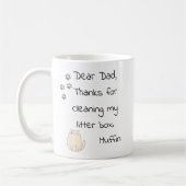 Mug Fête des pères Papa Cadeau De Chat Funny (Gauche)