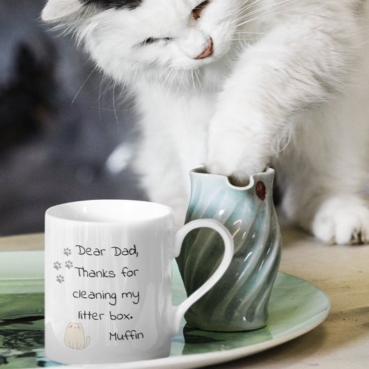 Mug Fête des pères Papa Cadeau De Chat Funny