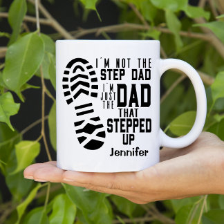 Mug Fête des pères papa Étape personnalisée