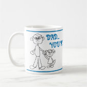 Mug Fête des pères Papa Fille Hero (Gauche)