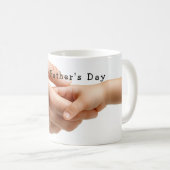 Mug Fête des pères, père et fils Mains aimantes (Devant droit)