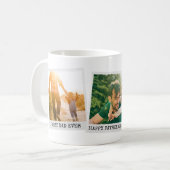Mug Fête des pères Personnalisée 3 Photo Collage (Devant gauche)