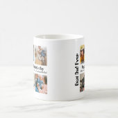 Mug Fête des pères personnalisée 4 photo collage Meill (Centre)