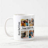 Mug Fête des pères personnalisée 4 photo collage Meill (Gauche)
