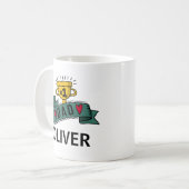 Mug Fête des pères personnalisée des noms personnalisé (Devant gauche)