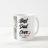 Mug Fête des pères personnalisée, deux photos collage (Devant droit)