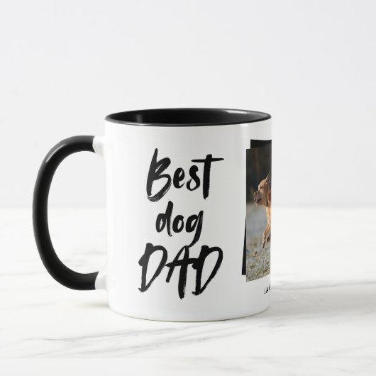 Mug Fête des pères photo Best Dog Dad (Gauche)