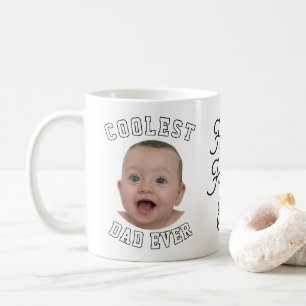 Mug Fête des Pères Photo Cool Papa Incroyable Bébé
