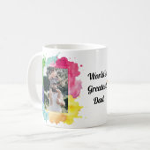 Mug Fête des pères photo couleur cool (Devant gauche)