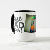 Mug Fête des pères photo moderne de Best Dad Ever (Devant gauche)