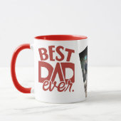 Mug Fête des pères photo moderne de Best Dad Ever (Gauche)