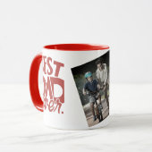 Mug Fête des pères photo moderne de Best Dad Ever (Devant gauche)