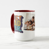 Mug Fête des pères photo moderne de Best Dad Ever (Devant gauche)
