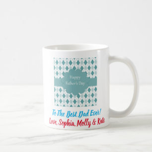 Mug Fête des pères Photo Papa Meilleur Jour De Plaid