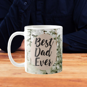 Mug Fête des Pères Rustique Vintage Meilleur Papa de T