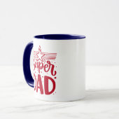 Mug Fête des pères Super Papa (Devant gauche)