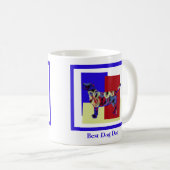 Mug Fête des pères TRBY du Labrador Retriever Silhouet (Devant droit)