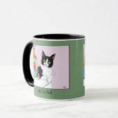 Mug Fête des pères Tuxedo Chat (Devant gauche)