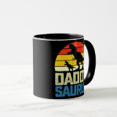 Mug Fête des pères vintage Daddysaurus  (Devant droit)