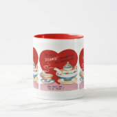 Mug fête des Valentines du thé vintage rétro (Centre)