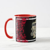 Mug Fête des Valentines, vendeuse de coeur branchée (Gauche)