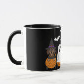 Mug Fête d'Halloween de Dachshunds mignons (Gauche)