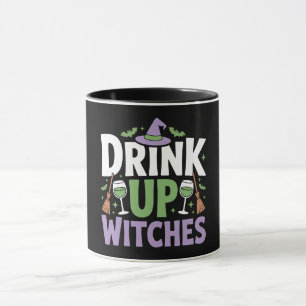 Mug Fête d'Halloween des Sorcières, Buvez!