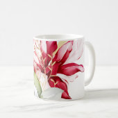 Mug Fête d'hiver poinsettia aquarelle fleurs (Devant droit)