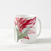 Mug Fête d'hiver poinsettia aquarelle fleurs (Devant droit)
